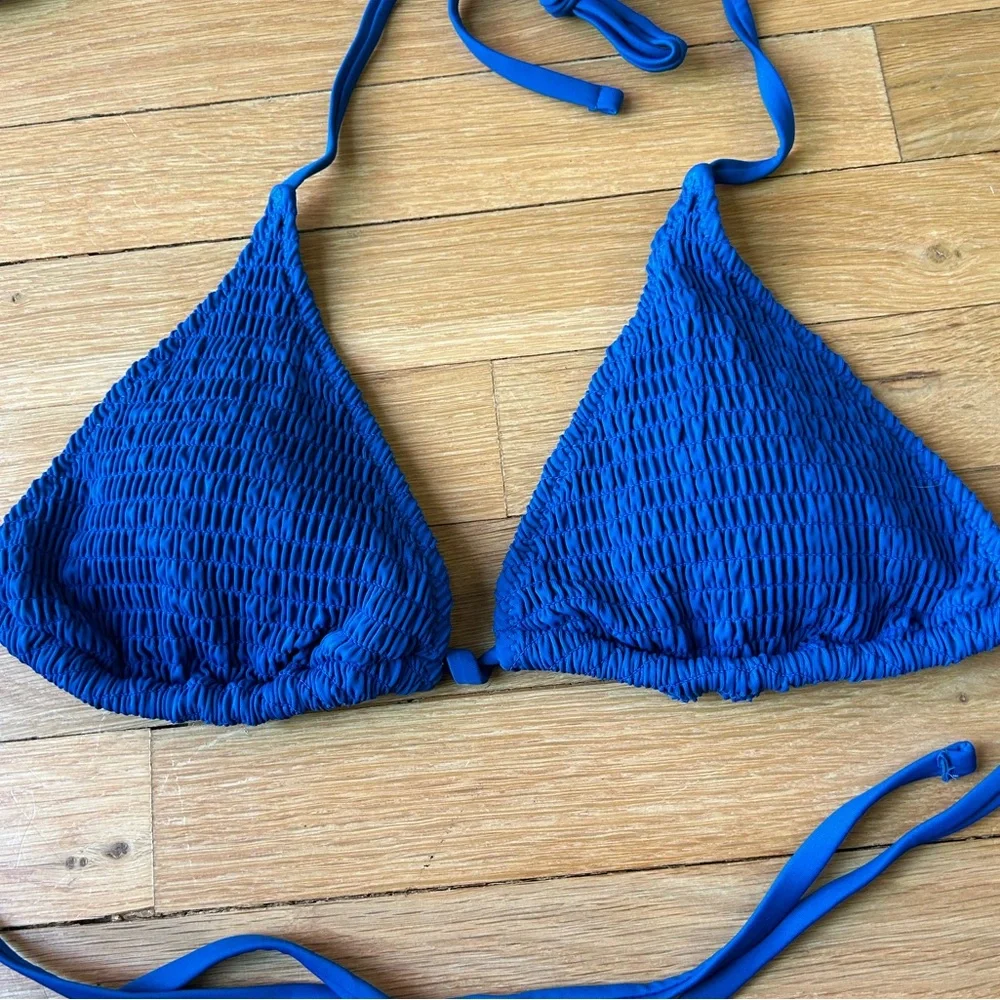 Blue Ribbed Bikini - Picture 5 of 7